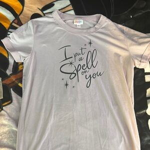 LuLaRoe Lavender Tee - I Put a Spell on You